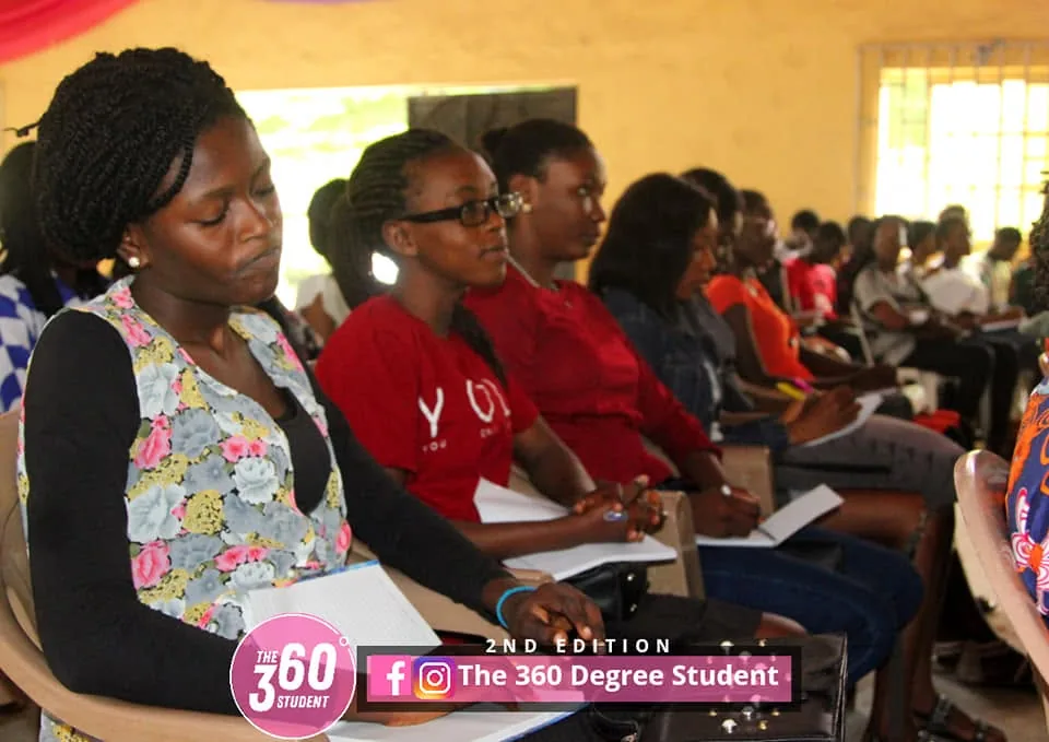 Delegates taking notes during the 360 Degree Student Conference.