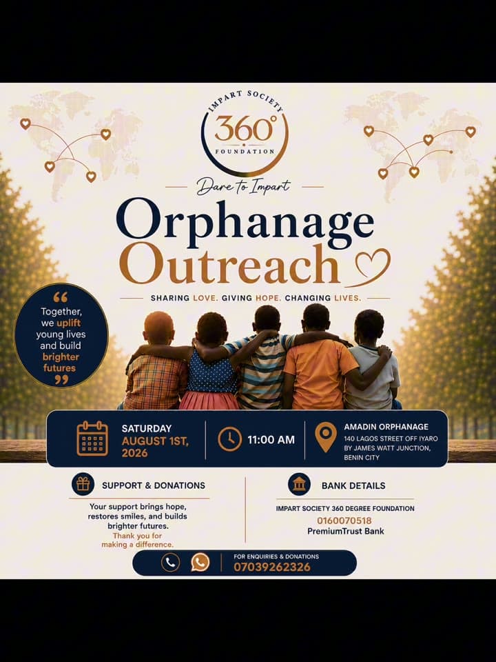 A short film following the August 2026 outreach at Amadin Orphanage, from loading supplies to the day with the children.